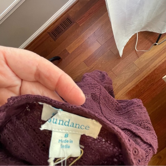 Sundance Elegant Lace Midi Dress in Deep Purple - Picture 7 of 7